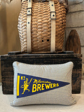 Load image into Gallery viewer, Milwaukee Brewers Pennant Pillow

