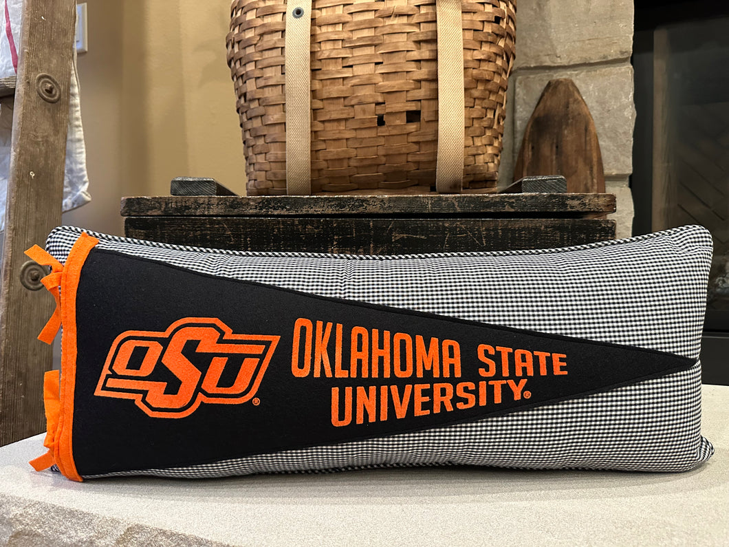 Oklahoma State Pennant Pillow