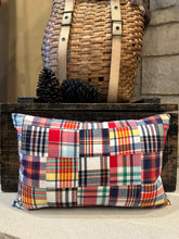 Load image into Gallery viewer, Thrifted plaid multi pattern pillow
