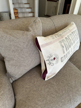 Load image into Gallery viewer, Froedtert Grainsack Pillow (burgundy stripe)

