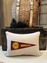 Load image into Gallery viewer, UMN Vintage Pennant Pillow
