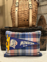 Load image into Gallery viewer, Minocqua Vintage Pennant Pillow
