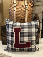 Load image into Gallery viewer, "L" Varsity Letter Pillow
