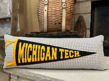 Load image into Gallery viewer, Michigan Tech Pennant Pillow
