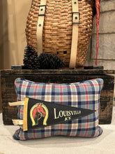 Load image into Gallery viewer, Louisville KY Vintage Pennant Pillow

