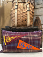 Load image into Gallery viewer, Mets &amp; UMN Vintage Pennant Pillow
