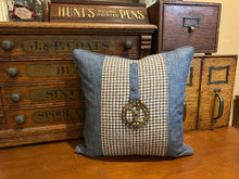 Load image into Gallery viewer, Custom Vintage Brass Horse Medallion (Stag Head) Pillow
