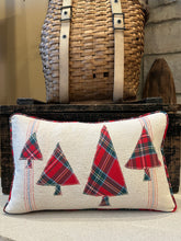 Load image into Gallery viewer, Grain sack, 4 plaid trees
