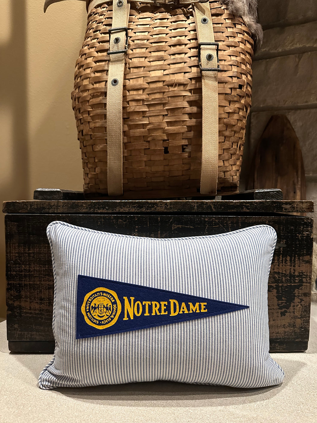Notre Dame Pennant Pillow