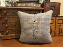Load image into Gallery viewer, Horse scene fabric pillow - plaid shirt
