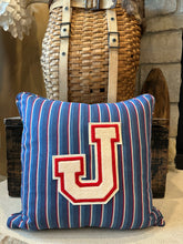 Load image into Gallery viewer, "J" Varsity Letter Pillow

