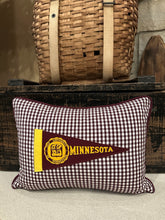 Load image into Gallery viewer, University of Minnesota Vintage Pennant Pillow
