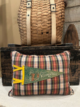 Load image into Gallery viewer, Wisconsin Dells Vintage Pennant Pillow
