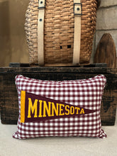 Load image into Gallery viewer, UMN Vintage Pennant Pillow

