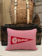 Load image into Gallery viewer, Harvard Pennant Pillow
