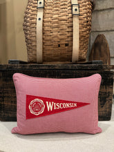 Load image into Gallery viewer, UW Madison Vintage Pennant Pillow
