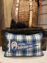 Load image into Gallery viewer, Souvenir of Bloomsburg Fair Vintage Pennant Pillow
