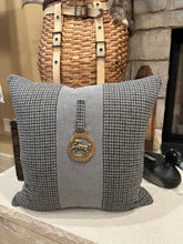 Load image into Gallery viewer, Custom Vintage Brass Horse Medallion Pillow
