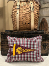 Load image into Gallery viewer, UMN Vintage Pennant Pillow #21
