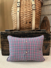 Load image into Gallery viewer, North Pole Pennant Pillow (blue/pink)
