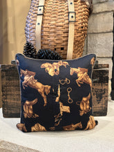 Load image into Gallery viewer, Black Equestrian shirt pillow
