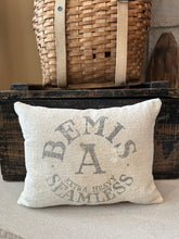 Load image into Gallery viewer, Bemis Grain sack with quilt piece bunny
