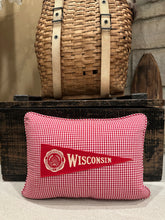 Load image into Gallery viewer, UW Madison Pennant Pillow w pocket
