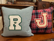 Load image into Gallery viewer, "J" Varsity Letter Pillow
