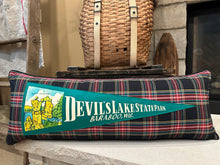 Load image into Gallery viewer, Devil's Lake WI Vintage Pennant Pillow
