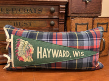 Load image into Gallery viewer, Hayward Vintage Pennant Pillow
