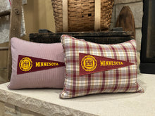 Load image into Gallery viewer, UMN Vintage Pennant Pillow
