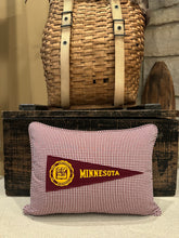 Load image into Gallery viewer, UMN Vintage Pennant Pillow
