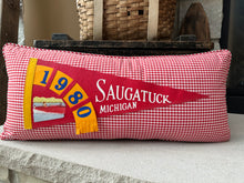 Load image into Gallery viewer, Saugatuck MI Pennant Pillow
