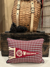 Load image into Gallery viewer, UW Madison Vintage Pennant Pillow
