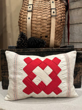 Load image into Gallery viewer, Grain sack with quilt piece
