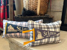 Load image into Gallery viewer, St Louis Vintage Pennant Pillow

