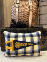 Load image into Gallery viewer, Notre Dame Vintage Pennant Pillow
