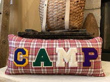 Load image into Gallery viewer, CAMP Letter Pillow

