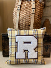 Load image into Gallery viewer, "R" Varsity Letter Pillow
