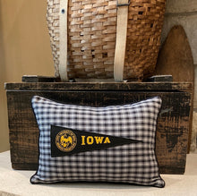 Load image into Gallery viewer, "Iowa" Pennant Pillow
