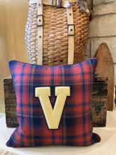 Load image into Gallery viewer, "V" Varsity Letter Pillow
