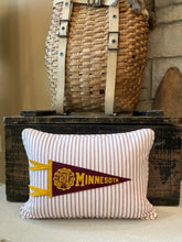 Load image into Gallery viewer, U of Minnesota Vintage Pennant Pillow
