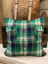 Load image into Gallery viewer, &quot;B&quot; Varsity Letter Pillow Thrifted shirt
