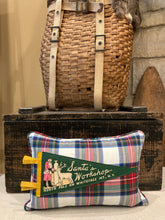 Load image into Gallery viewer, North Pole Pennant Pillow (green)
