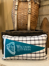 Load image into Gallery viewer, Lutheran College of WI Pennant Pillow

