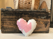 Load image into Gallery viewer, Small Pink Quilt Heart
