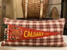 Load image into Gallery viewer, Calgary Vintage Pennant Pillow
