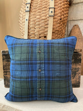Load image into Gallery viewer, "M" Varsity Letter Pillow Thrifted shirt
