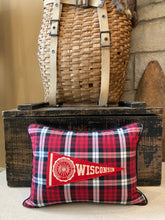 Load image into Gallery viewer, "UW Madison" Vintage Pennant Pillow
