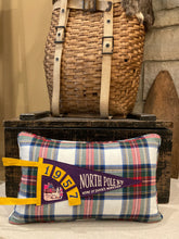 Load image into Gallery viewer, 1957 North Pole Pennant Pillow (purple)
